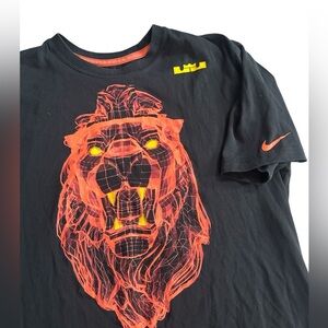 Lebron James Dri Fit Nike T Shirt Mens S Lion Laser Graphic‎ Soldier King Lakers